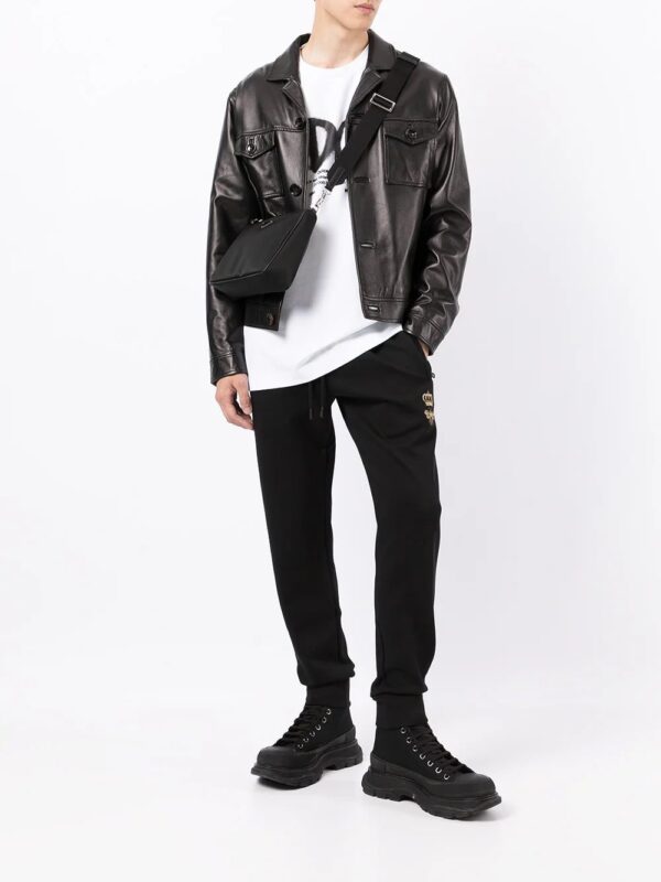 Dolce & Gabbana  crest-embroidered track pants - Image 2