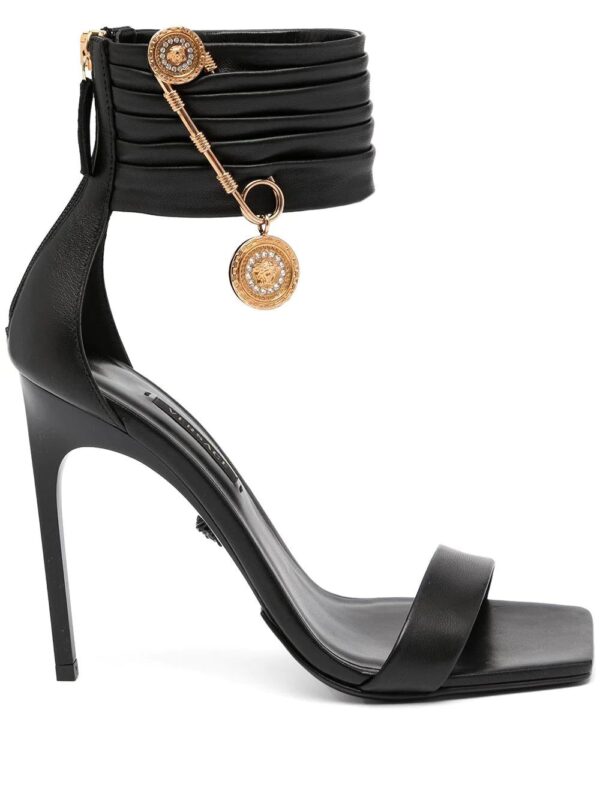 Versace  Medusa Safety Pin leather sandals