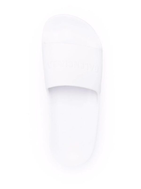 Balenciaga  logo-debossed flatform slides - Image 4