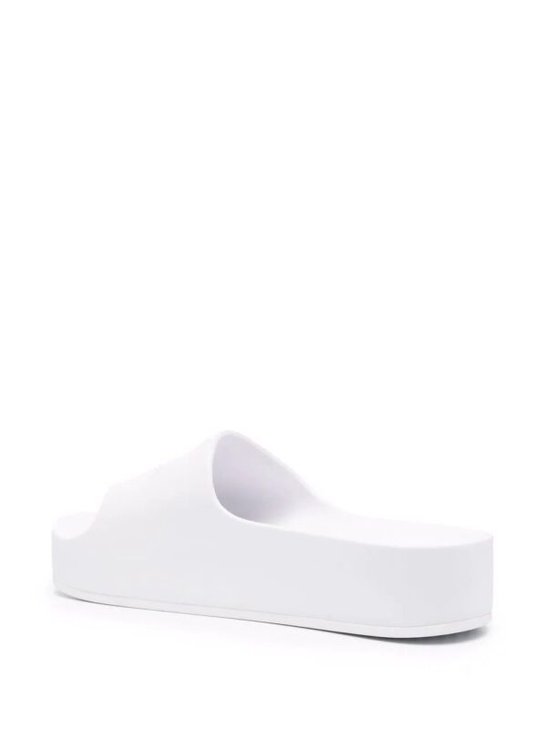 Balenciaga  logo-debossed flatform slides - Image 3