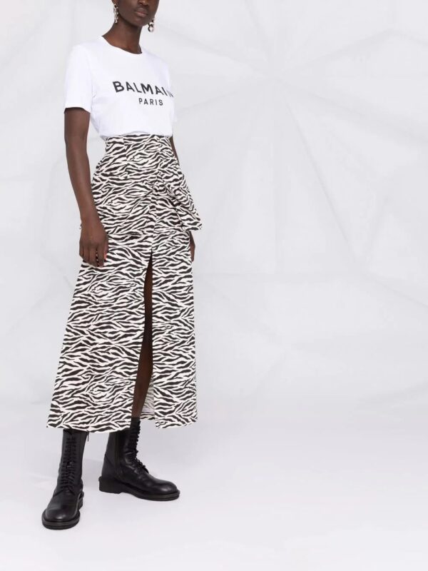 Balmain  logo-print short-sleeve T-shirt - Image 4