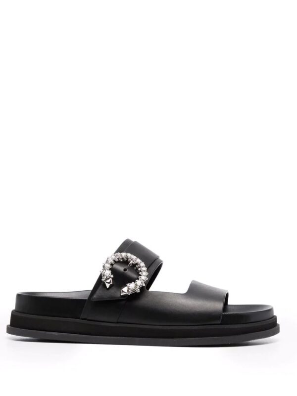 Jimmy Choo  Marga crystal-embellished open-toe slides