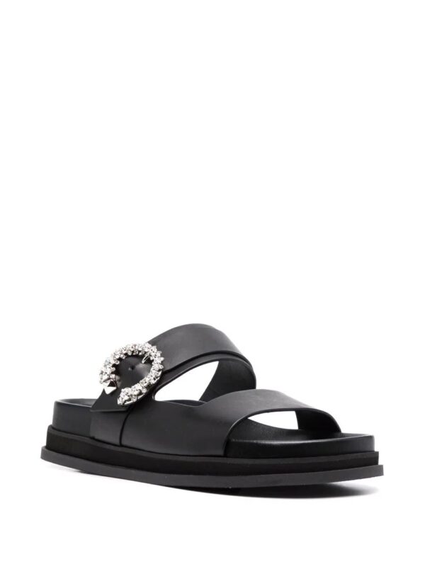 Jimmy Choo  Marga crystal-embellished open-toe slides - Image 2