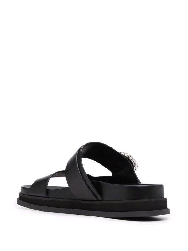 Jimmy Choo  Marga crystal-embellished open-toe slides - Image 3