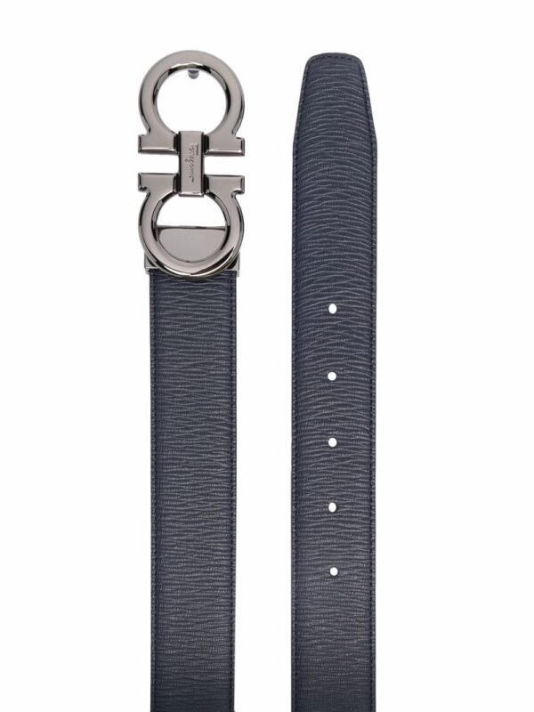 Ferragamo Gancini-buckle leather belt - Image 2