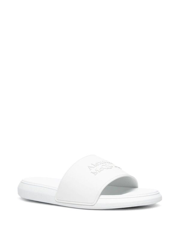 Alexander McQueen  logo-embellished flat slides - Image 2