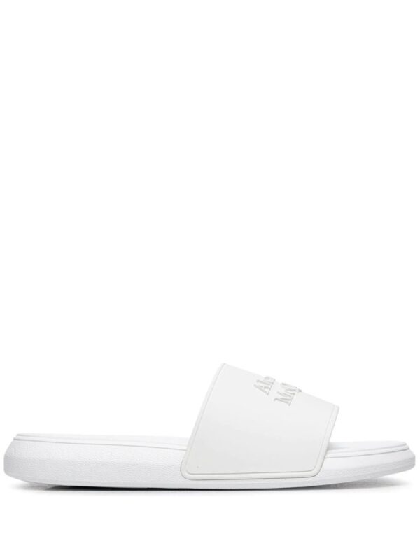 Alexander McQueen  logo-embellished flat slides