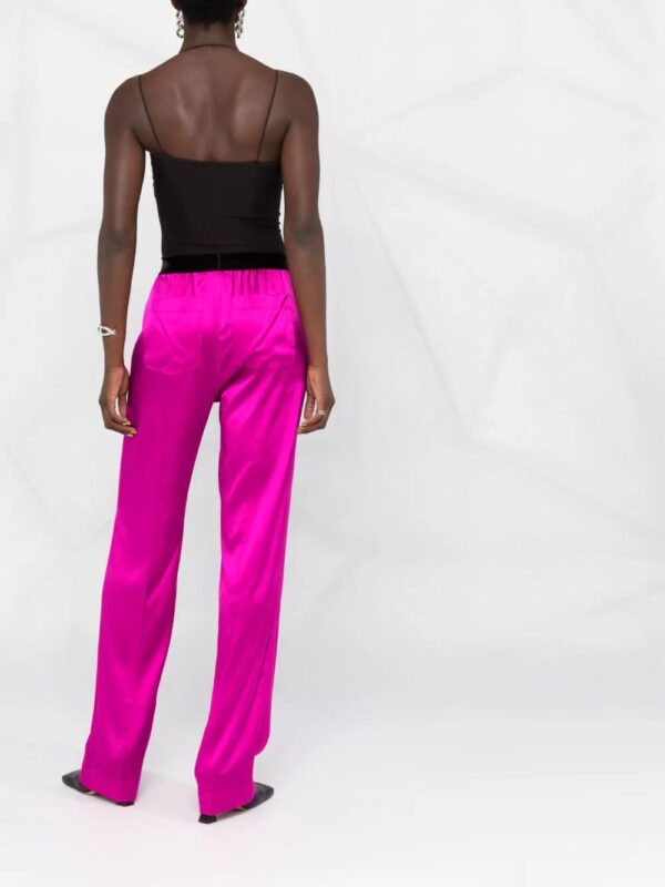 TOM FORD  logo-patch straight-leg trousers - Image 4