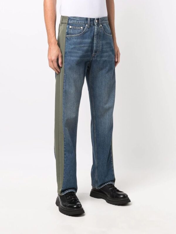 Alexander McQueen  panelled straight-leg jeans - Image 3