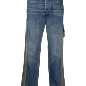 Alexander McQueen  panelled straight-leg jeans