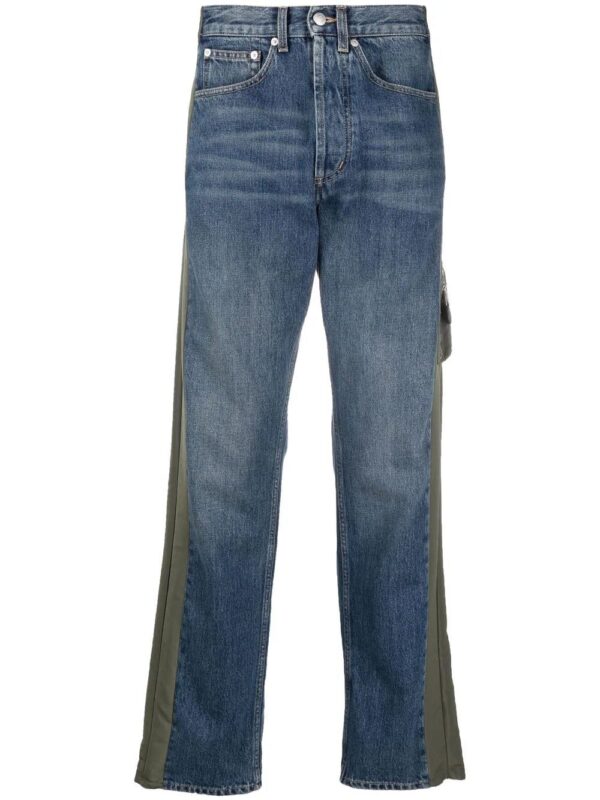 Alexander McQueen  panelled straight-leg jeans