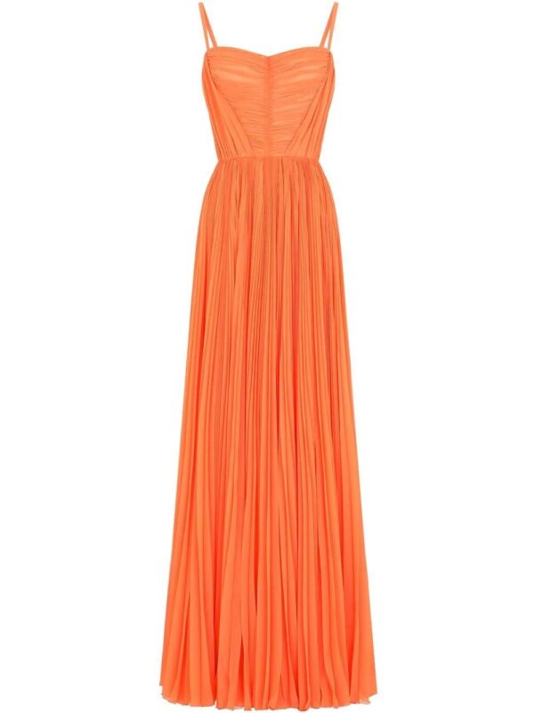 Dolce & Gabbana  spaghetti-strap gathered-detail dress