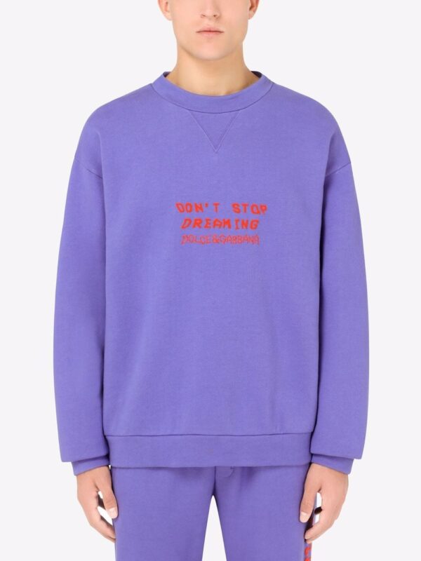 Dolce & Gabbana  embossed cotton-blend sweatshirt - Image 3