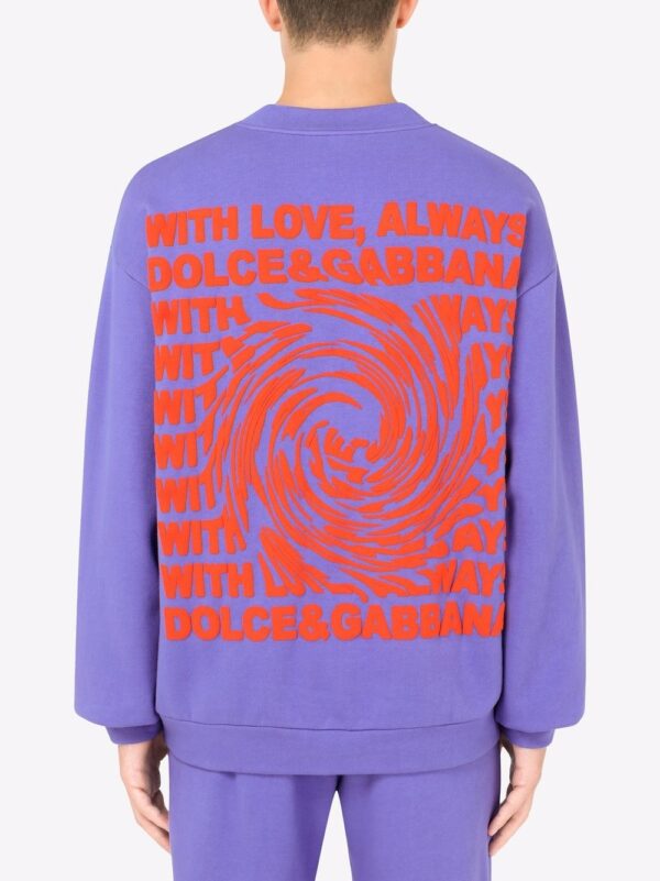 Dolce & Gabbana  embossed cotton-blend sweatshirt - Image 4