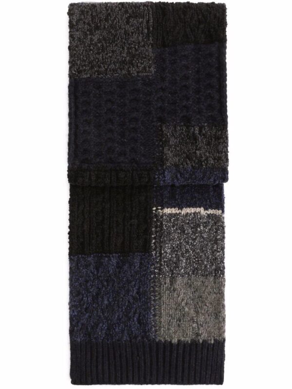 Dolce & Gabbana  patchwork virgin wool-blend scarf