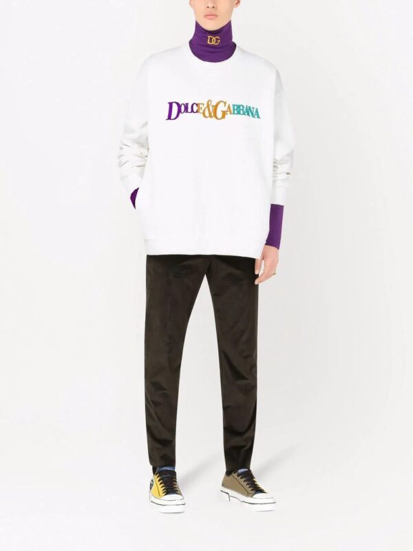 Dolce & Gabbana  logo-embroidered sweatshirt - Image 2