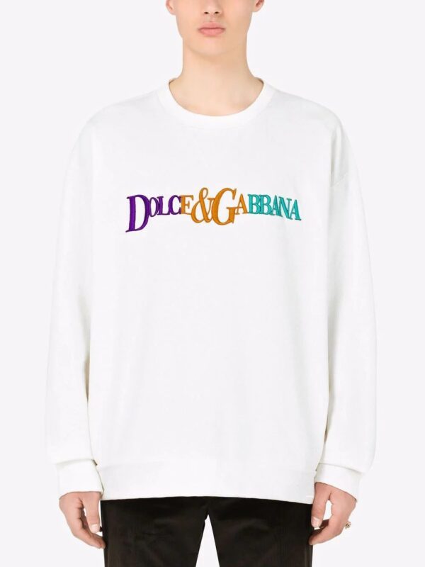 Dolce & Gabbana  logo-embroidered sweatshirt - Image 3