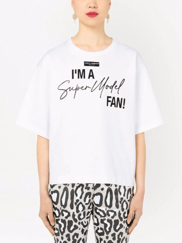 Dolce & Gabbana  slogan-print T-shirt - Image 3