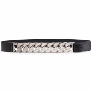 Louis Vuitton chain-link leather belt
