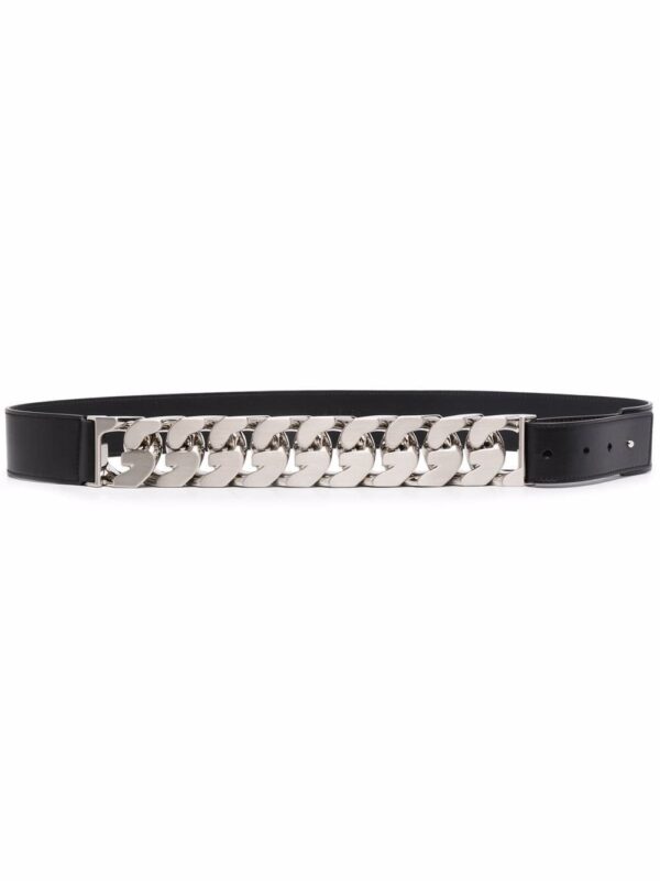 Louis Vuitton chain-link leather belt
