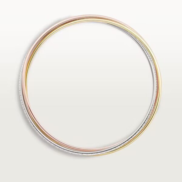 Cartier  Trinity bracelet, small model, half-paved - Image 4