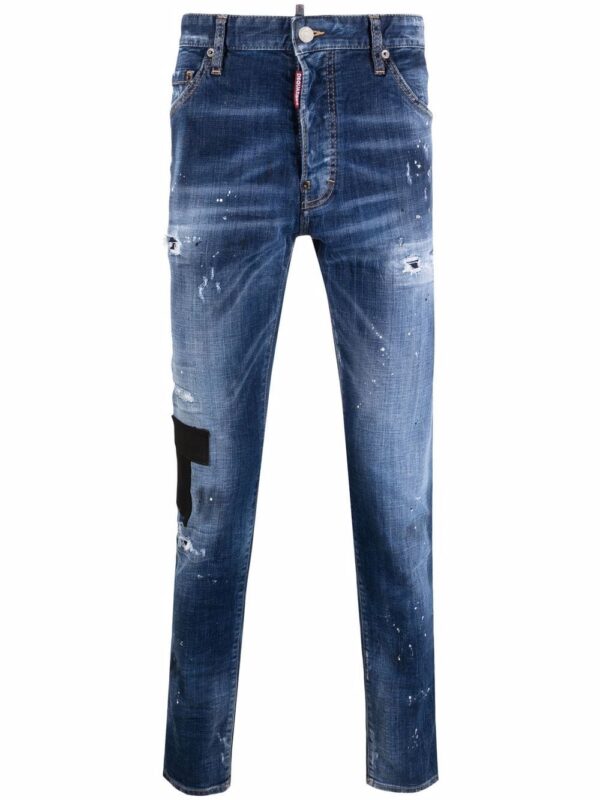 Dsquared2  distressed slim-fit jeans