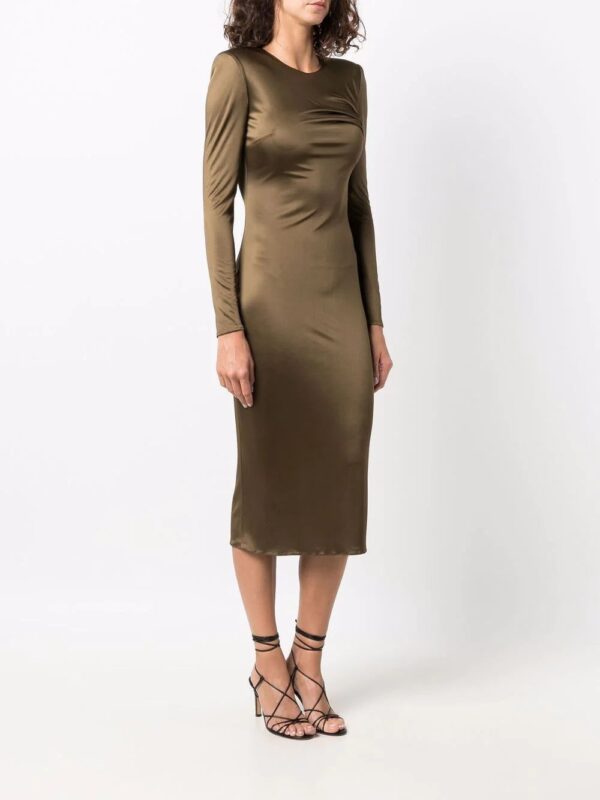 Versace  long-sleeve silk dress - Image 3