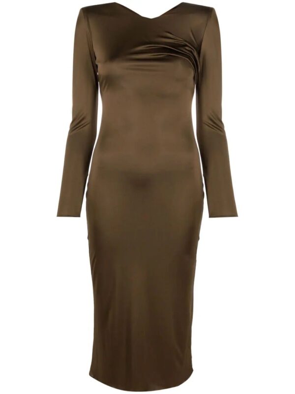 Versace  long-sleeve silk dress