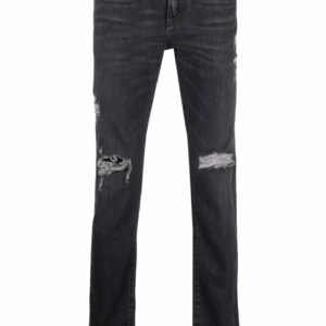 Dolce & gabbana  distressed slim-cut jeans