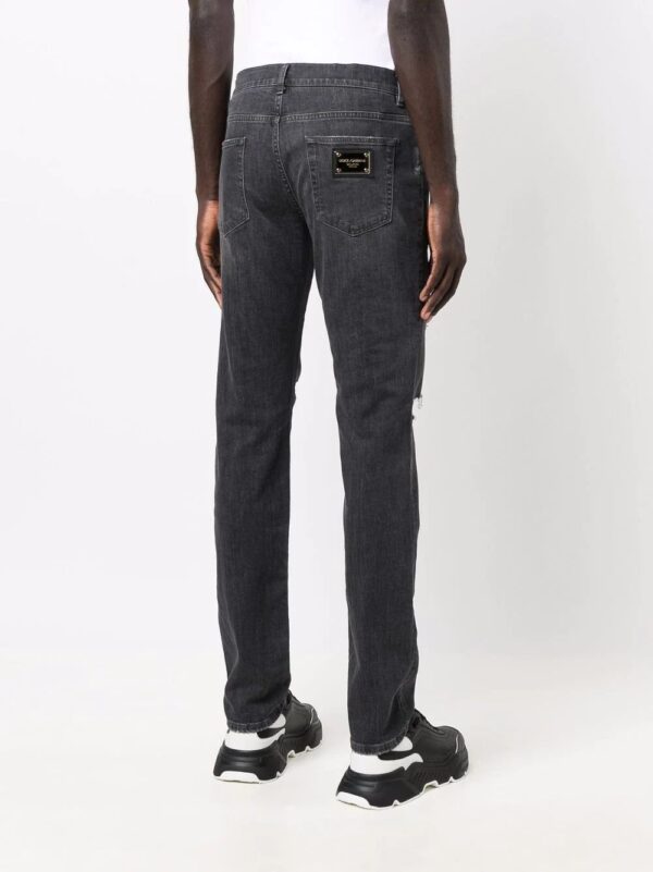 Dolce & gabbana  distressed slim-cut jeans - Image 4