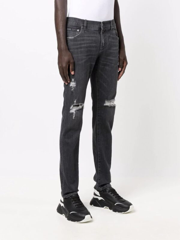 Dolce & gabbana  distressed slim-cut jeans - Image 3