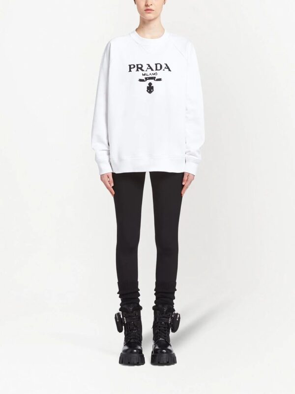 Prada  logo-print sweatshirt - Image 2