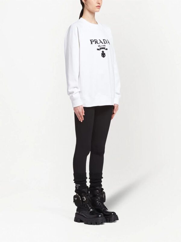 Prada  logo-print sweatshirt - Image 3