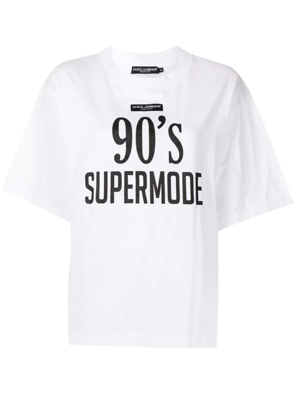Dolce & Gabbana  slogan-print cotton T-shirt