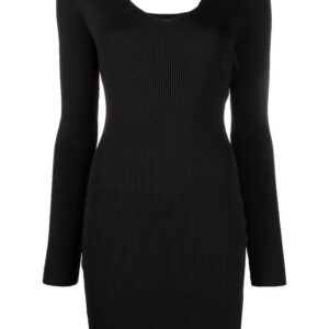 Off-White  Arrows ribbed-knit minidress