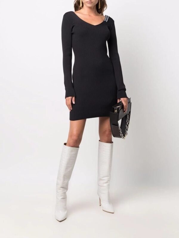 Off-White  Arrows ribbed-knit minidress - Image 2