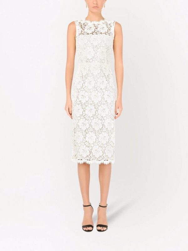 Dolce & Gabbana  floral-lace mid-length dress - Image 2