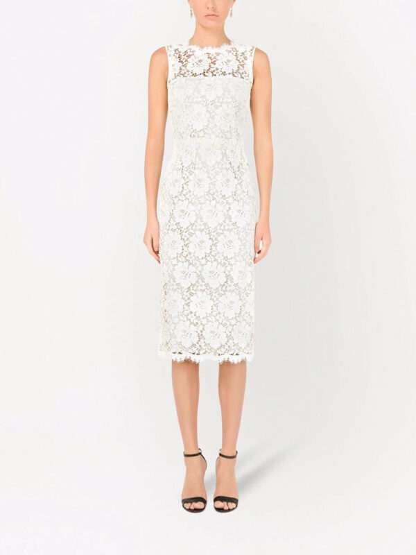 Dolce & Gabbana  floral-lace midi dress - Image 2