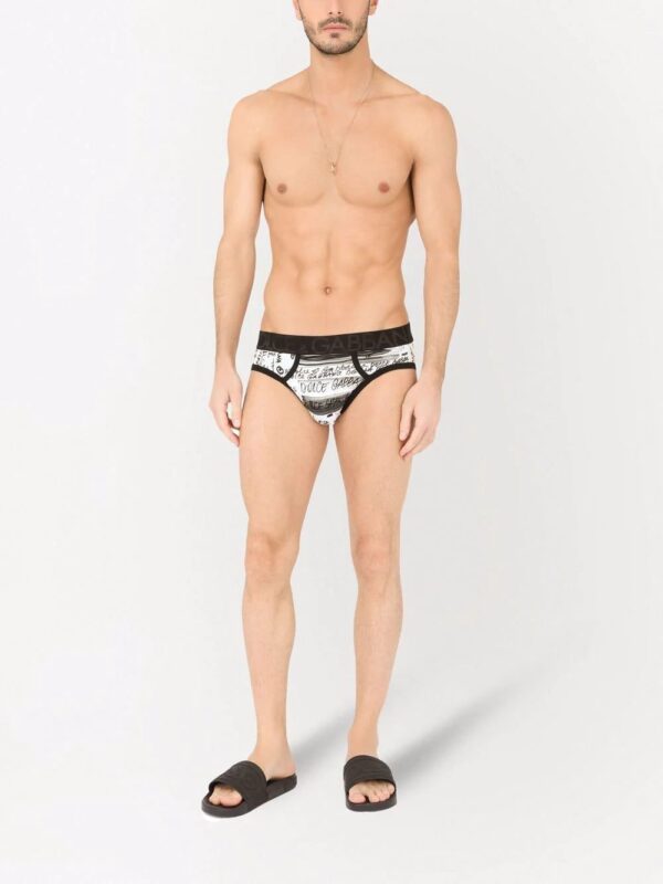 Dolce & Gabbana  all over logo-print cotton briefs - Image 2