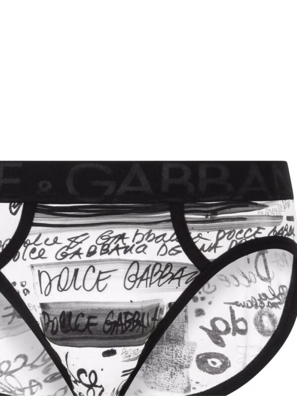 Dolce & Gabbana  all over logo-print cotton briefs - Image 4