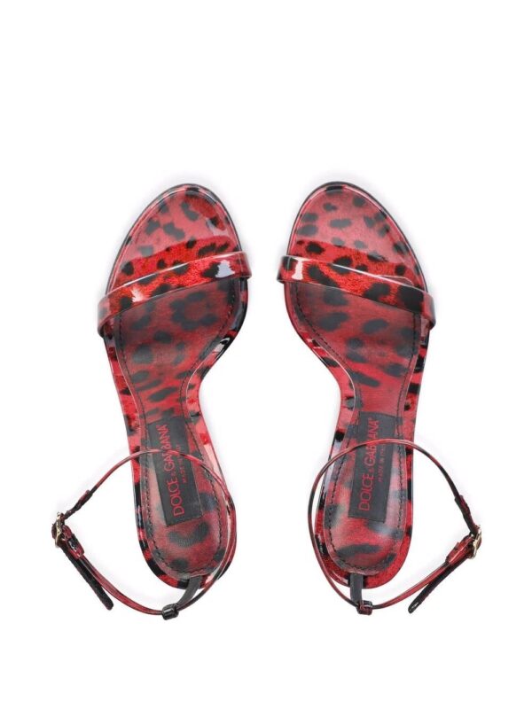 Dolce & Gabbana  leopard-print open-toe sandals - Image 4