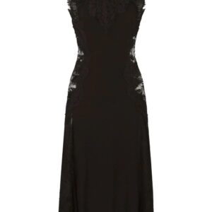 Dolce & Gabbana  lace-panelled midi dress