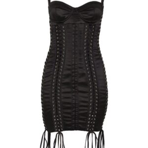 Dolce & Gabbana  lace-up sleeveless dress