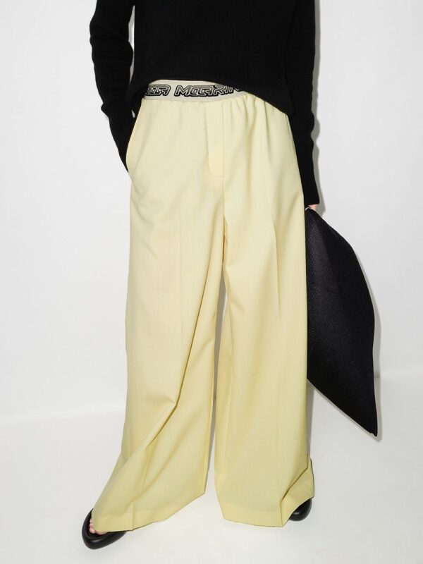 Stella McCartney  logo-waistband palazzo trousers - Image 2