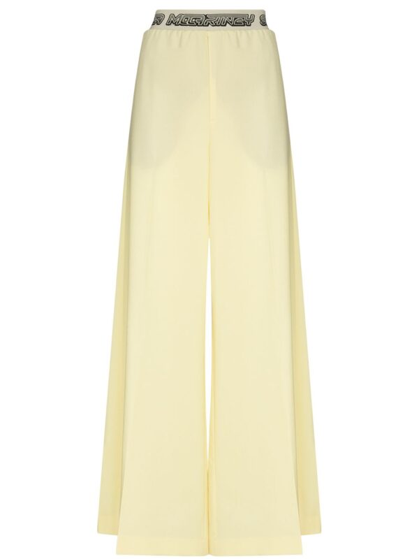 Stella McCartney  logo-waistband palazzo trousers