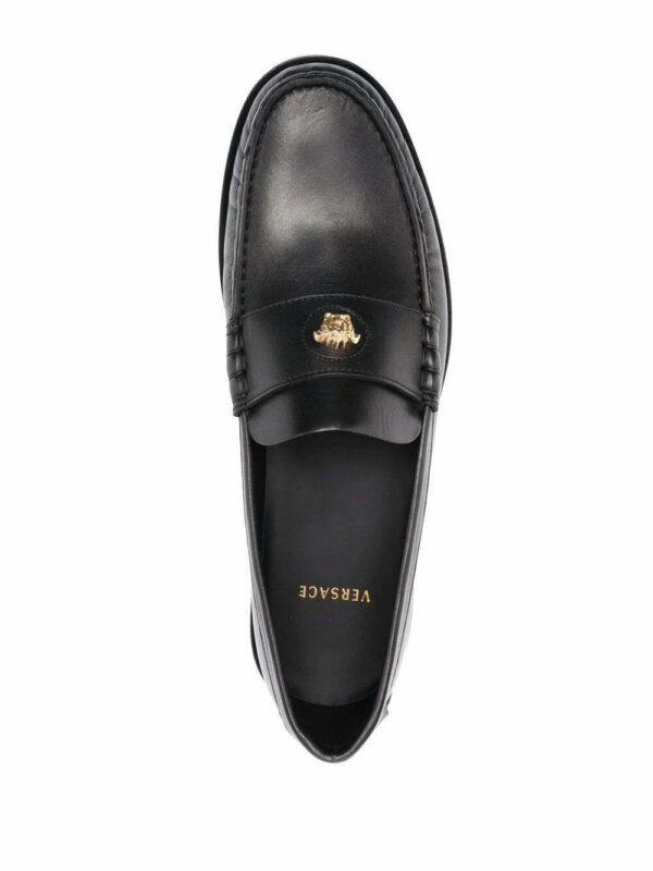 Versace  La Medusa leather loafers - Image 4