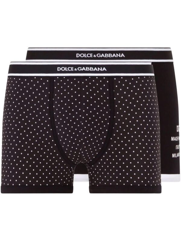 Dolce & Gabbana  logo-waistband two-pack boxers