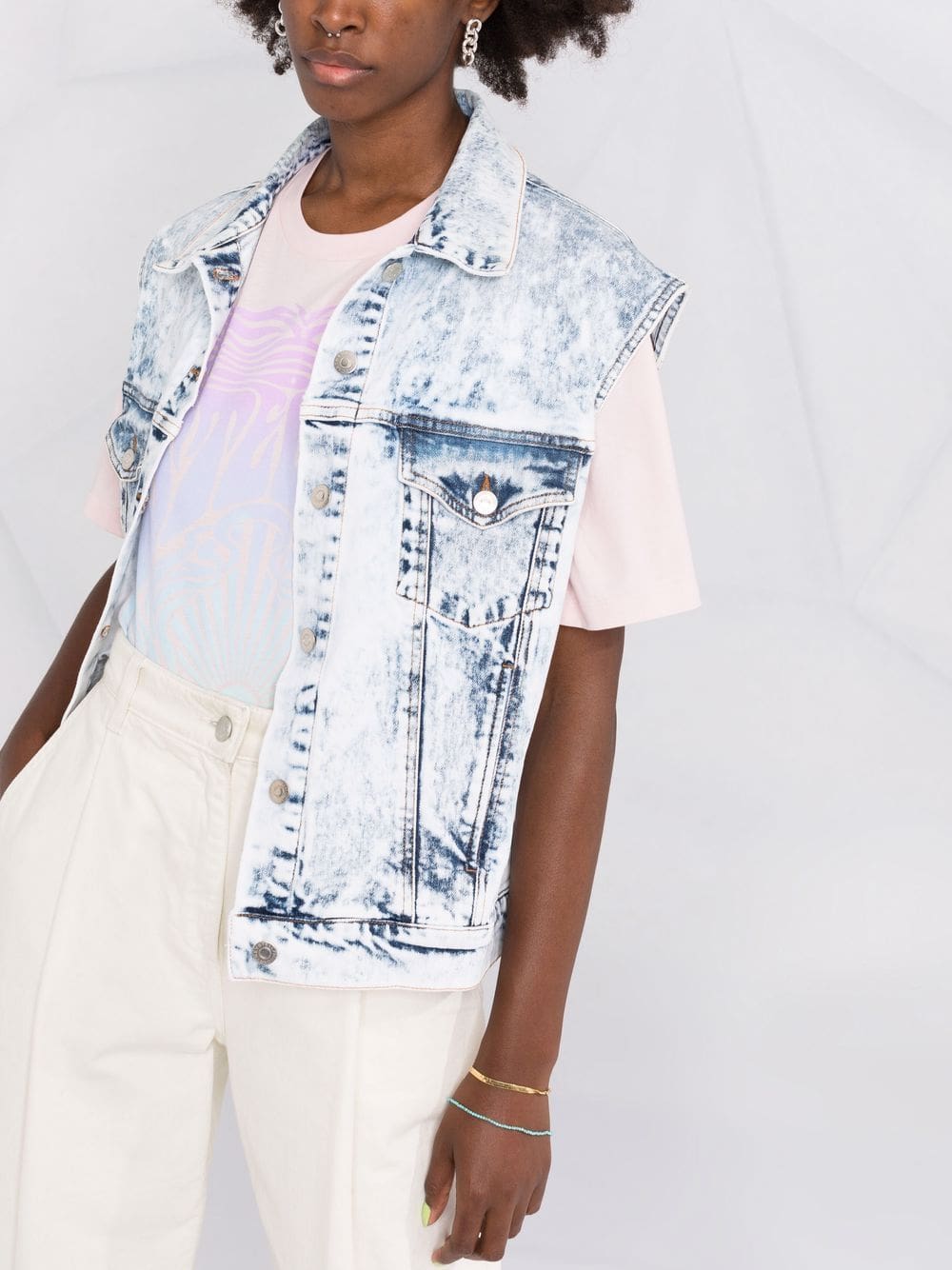 Stella McCartney graphic-print cotton T-shirt - Image 5