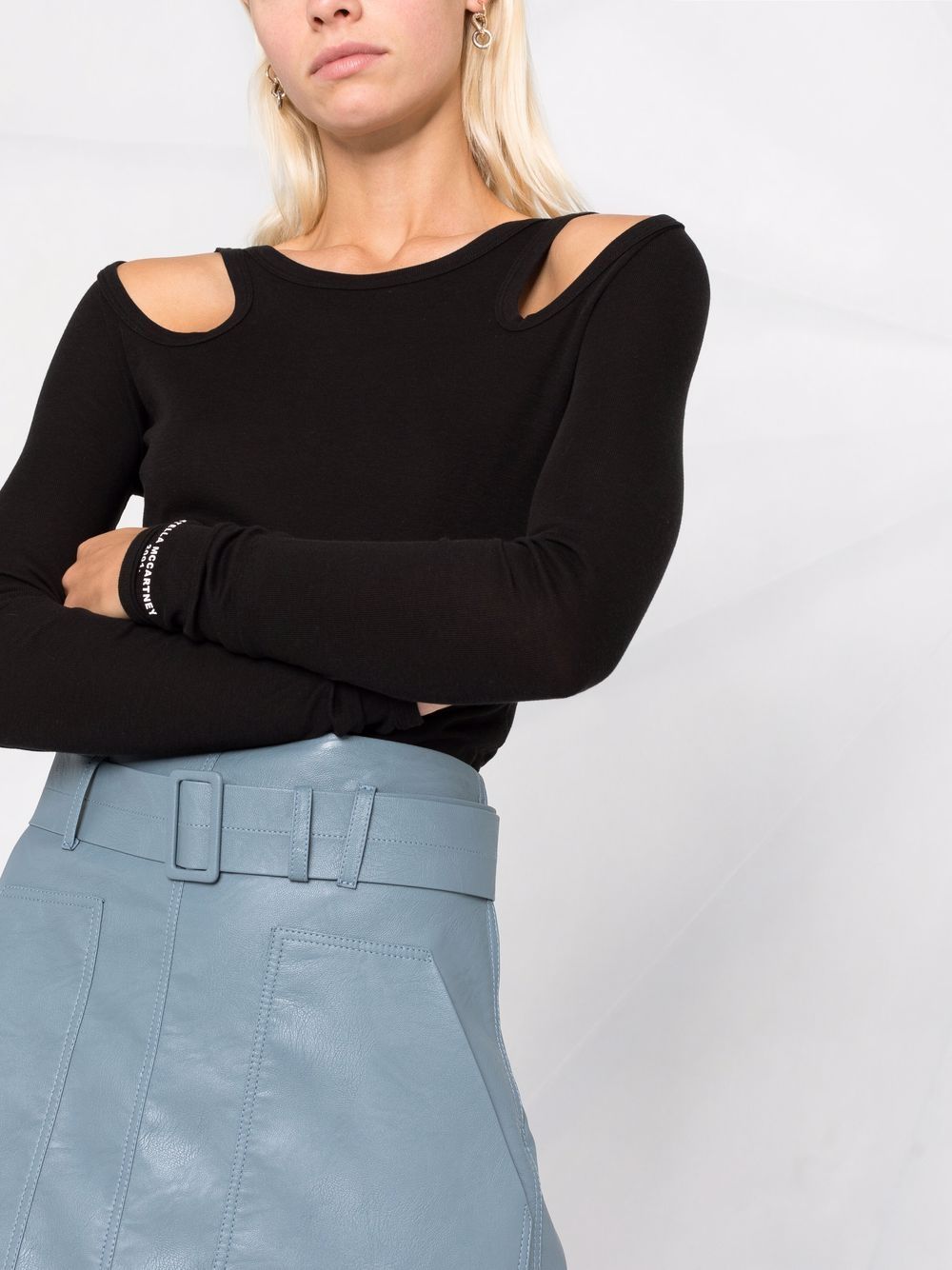 Stella McCartney  cut-out long-sleeve top - Image 3