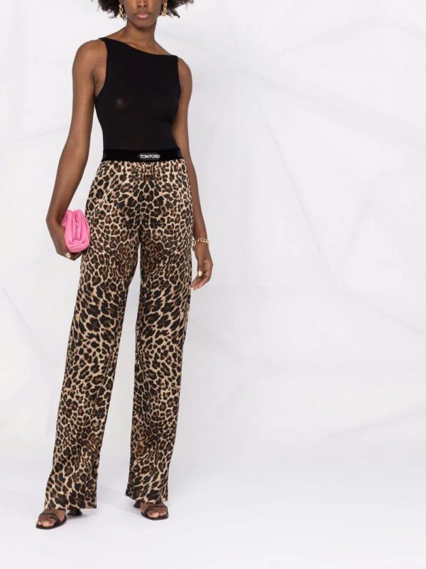 TOM FORD  leopard-print straight-leg trousers - Image 2